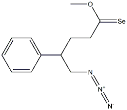 5-Azido-4-phenylselenopentanoic acid methyl ester,,结构式