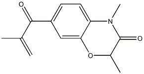 2,4-Dimethyl-7-methacryloyl-4H-1,4-benzoxazin-3(2H)-one,,结构式