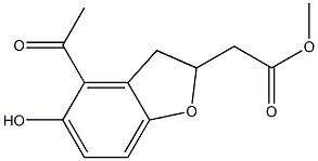 [(4-Acetyl-2,3-dihydro-5-hydroxybenzofuran)-2-yl]acetic acid methyl ester|