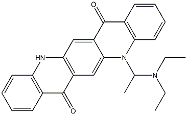 5-[1-(Diethylamino)ethyl]-5,12-dihydroquino[2,3-b]acridine-7,14-dione Structure