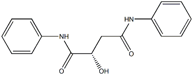 [S,(-)]-2-Hydroxy-N,N'-diphenylsuccinamide,,结构式