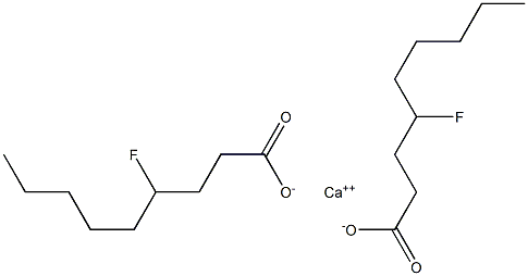 Bis(4-fluorononanoic acid)calcium salt Struktur