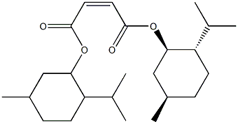 マレイン酸ビス[(1R,3R,4S)-p-メンタ-3-イル] 化学構造式