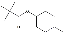 Pivalic acid 1-isopropenylpentyl ester Structure