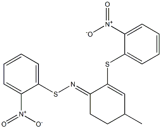 4-Methyl-1-(2-nitrophenylthioimino)-2-(2-nitrophenylthio)-2-cyclohexene