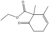 1,2-Dimethyl-6-oxo-2-cyclohexene-1-carboxylic acid ethyl ester Structure