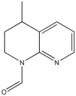 3,4-ジヒドロ-4-メチルピリド[2,3-b]ピリジン-1(2H)-カルボアルデヒド 化学構造式