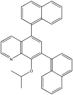 8-(Isopropyloxy)-5,7-bis(1-naphtyl)quinoline Structure