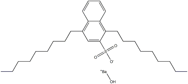 1,4-Dinonyl-2-naphthalenesulfonic acid hydroxybarium salt 结构式