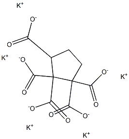 1,1,2,2,3-シクロペンタンペンタカルボン酸ペンタカリウム 化学構造式