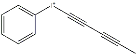 Phenyl(1,3-pentadiynyl)iodonium,,结构式