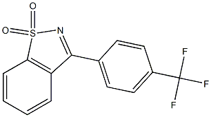  3-[4-(Trifluoromethyl)phenyl]-1,2-benzisothiazole 1,1-dioxide