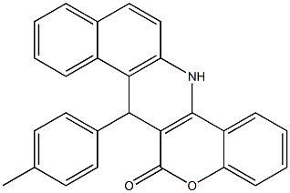 7,14-ジヒドロ-7-(4-メチルフェニル)-6H-ベンゾ[f][1]ベンゾピラノ[4,3-b]キノリン-6-オン 化学構造式