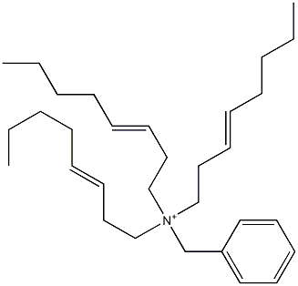 Tri(3-octenyl)benzylaminium,,结构式