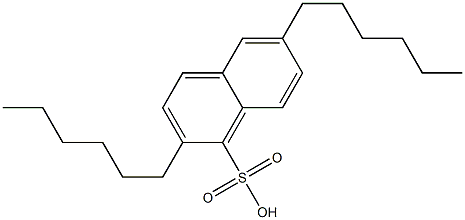 2,6-Dihexyl-1-naphthalenesulfonic acid Struktur