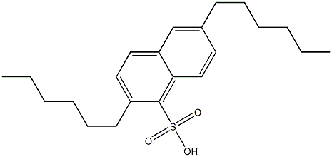 2,6-Dihexyl-1-naphthalenesulfonic acid Structure