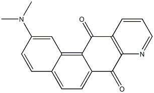 2-(ジメチルアミノ)ナフト[1,2-g]キノリン-7,12-ジオン 化学構造式