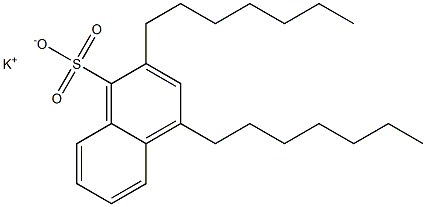 2,4-Diheptyl-1-naphthalenesulfonic acid potassium salt,,结构式