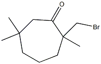 2-Bromomethyl-2,6,6-trimethylcycloheptanone,,结构式
