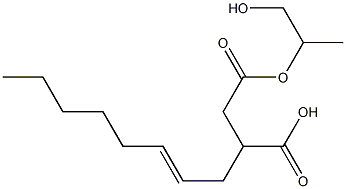 3-(2-Octenyl)succinic acid hydrogen 1-(2-hydroxy-1-methylethyl) ester 结构式