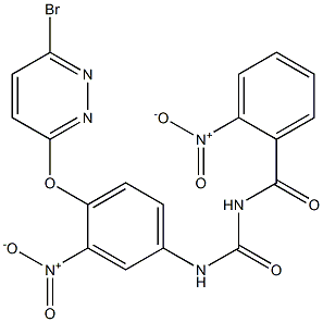 1-(2-Nitrobenzoyl)-3-[4-[(6-bromo-3-pyridazinyl)oxy]-3-nitrophenyl]urea Structure