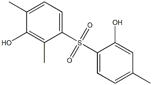 2',3-ジヒドロキシ-2,4,4'-トリメチル[スルホニルビスベンゼン] 化学構造式