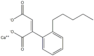 2-(2-Pentylphenyl)maleic acid calcium salt 结构式