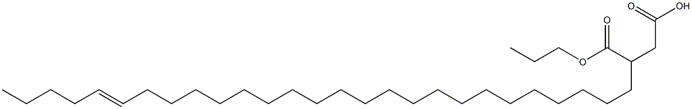 3-(22-Heptacosenyl)succinic acid 1-hydrogen 4-propyl ester,,结构式