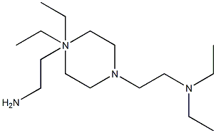 N,N,N',N'-Tetraethylpiperazine-1,4-bis(ethanamine) Struktur