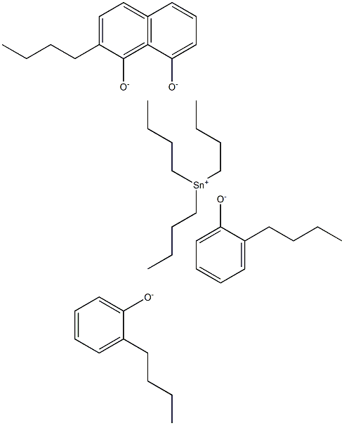Tributyltin(IV)2-butylphenolate,,结构式
