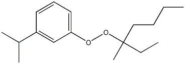 3-Isopropylphenyl 1-methyl-1-ethylpentyl peroxide,,结构式