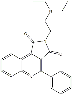2-[2-(Diethylamino)ethyl]-4-phenyl-2H-pyrrolo[3,4-c]quinoline-1,3-dione Struktur
