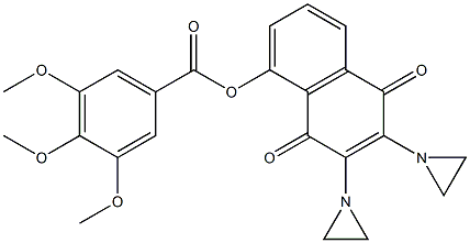 2,3-Bis(1-aziridinyl)-5-(3,4,5-trimethoxybenzoyloxy)-1,4-naphthoquinone