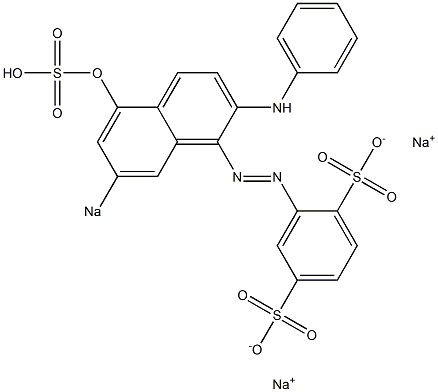 2-(2-Anilino-5-hydroxy-7-sodiosulfo-1-naphtylazo)-1,4-benzenedisulfonic acid disodium salt