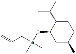 Allyl[[(1R,3R,4S)-p-menthan-3-yl]oxy]dimethylsilane Struktur