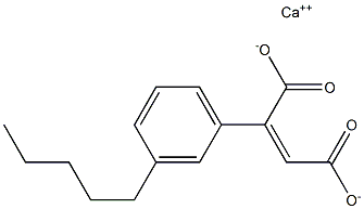 2-(3-Pentylphenyl)maleic acid calcium salt Struktur