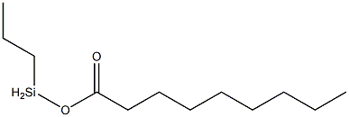 Nonanoic acid propylsilyl ester Structure