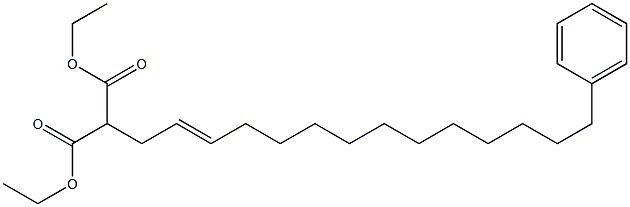 [(E)-14-Phenyl-2-tetradecenyl]malonic acid diethyl ester|