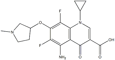 7-[(1-Methylpyrrolidin-3-yl)oxy]-6,8-difluoro-5-amino-1-cyclopropyl-1,4-dihydro-4-oxoquinoline-3-carboxylic acid