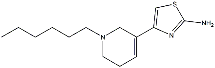 2-Amino-4-[(1-hexyl-1,2,5,6-tetrahydropyridin)-3-yl]thiazole Structure