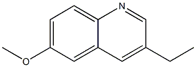 3-エチル-6-メトキシキノリン 化学構造式