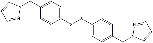 ビス[4-[(1H-1,2,3-トリアゾール-1-イル)メチル]フェニル]ペルスルフィド 化学構造式