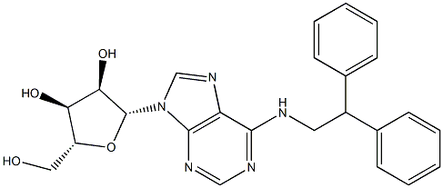 N-(2,2-Diphenylethyl)adenosine,,结构式