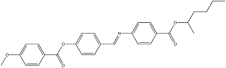  4-[4-(4-Methoxybenzoyloxy)benzylideneamino]benzoic acid (1-methylpentyl) ester