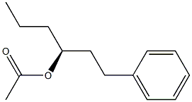 [S,(-)]-1-Phenyl-3-hexanol acetate,,结构式