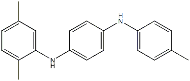 N-(2,5-ジメチルフェニル)-N'-(4-メチルフェニル)-p-フェニレンジアミン 化学構造式