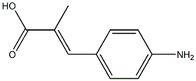 3-(4-Aminophenyl)-2-methylpropenoic acid Structure