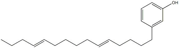 3-(5,11-Pentadecadienyl)phenol Struktur