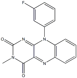 3-Methyl-10-(3-fluorophenyl)pyrimido[4,5-b]quinoxaline-2,4(3H,10H)-dione|