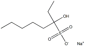 3-Hydroxyoctane-3-sulfonic acid sodium salt Structure